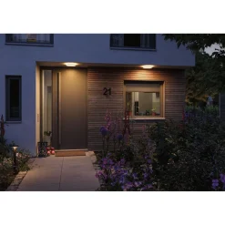 Online LED-paneeli ulkokäyttöön Lamina, IP44, 28cm, liiketunnistin, hämärätunnistin, säädettävä värilämpötila, eri värejä Kattovalaisimet|Kattovalaisimet Ulos