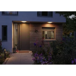 Online LED-paneeli ulkokäyttöön Lamina, IP44, 28cm, liiketunnistin, hämärätunnistin, säädettävä värilämpötila, eri värejä Kattovalaisimet|Kattovalaisimet Ulos