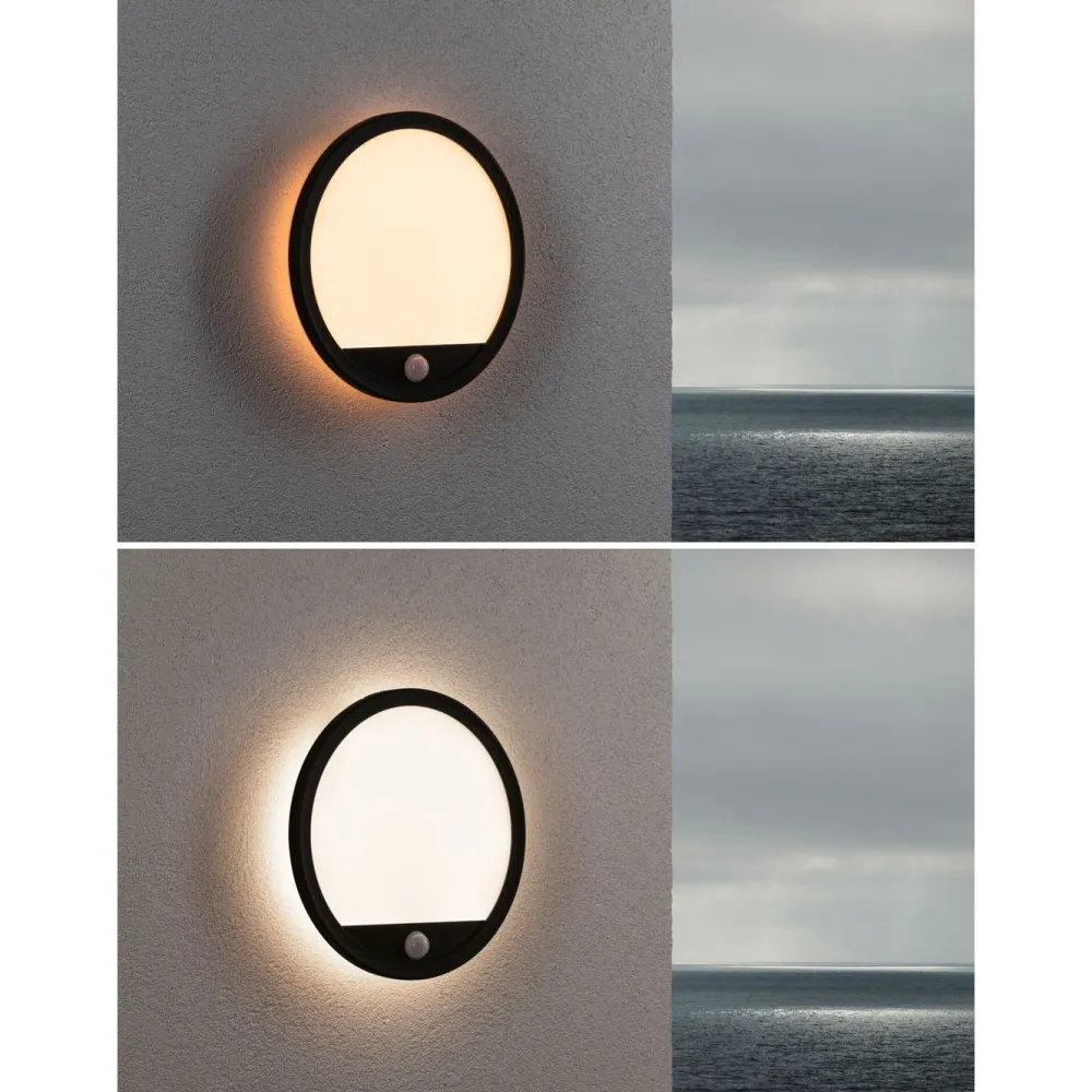 Online LED-paneeli ulkokäyttöön Lamina, IP44, 28cm, liiketunnistin, hämärätunnistin, säädettävä värilämpötila, eri värejä Kattovalaisimet|Kattovalaisimet Ulos