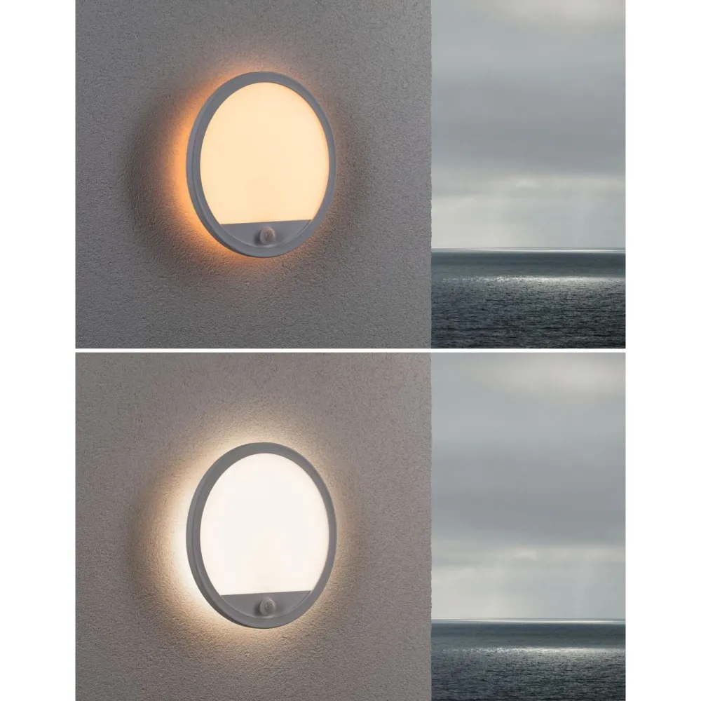 Online LED-paneeli ulkokäyttöön Lamina, IP44, 28cm, liiketunnistin, hämärätunnistin, säädettävä värilämpötila, eri värejä Kattovalaisimet|Kattovalaisimet Ulos