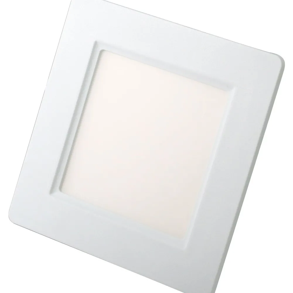 LED-paneelivalaisin , 6W, 370lm, 3500K, 120x120mm, neliö, sisäänrakennettu liitäntälaite*LED Energie Discount