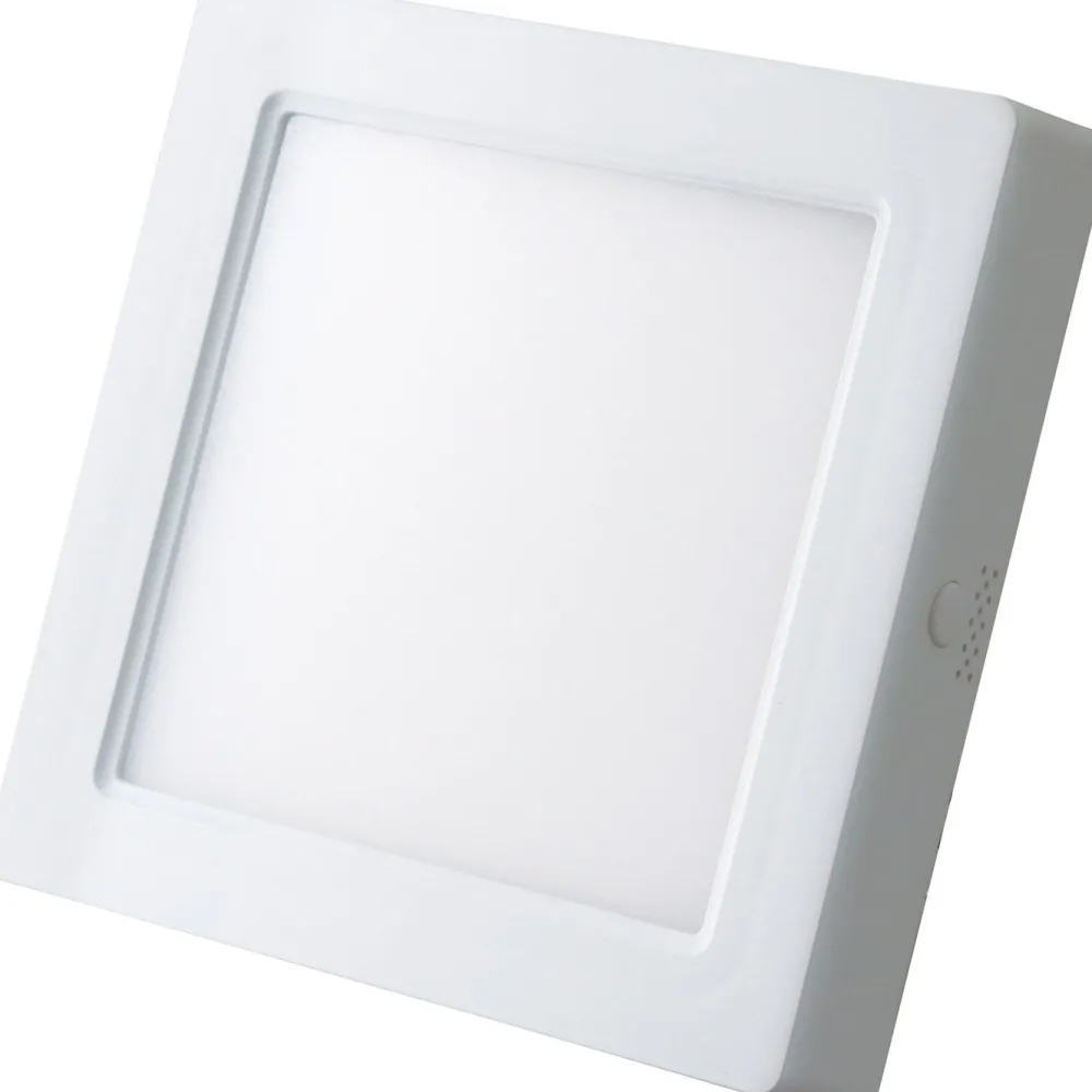 Hot LED-paneelivalaisin , 12W, 900lm, 3500K, pinta-asennettava, neliö, sisäänrakennettu liitäntälaite Led-Paneelit|Yleisvalaisimet