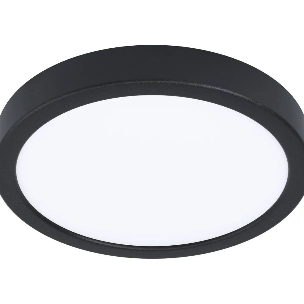 Sale LED-Plafondi Fueva 5 4000K musta pyöreä pinta-asennettava vaihdettava LED eri kokoja Plafondit