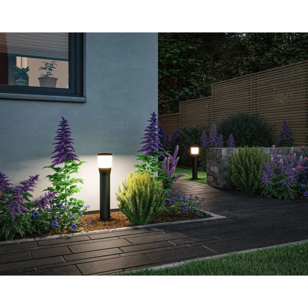 Online LED-pollarivalaisin Bako, IP44, 50cm, korroosionkestävä Pollarivalaisimet