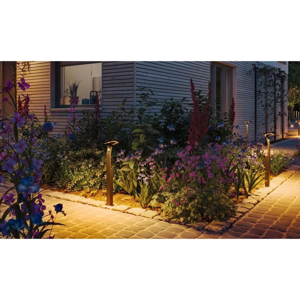LED-pollarivalaisin Alara Smart Home Zigbee 3.0 665mm hämäräohjattu liiketunnistin IR 3000 - 2200K 10W 450lm antrasiitti*Paulmann