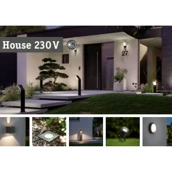 LED-pollarivalaisin Alara Smart Home Zigbee 3.0 665mm hämäräohjattu liiketunnistin IR 3000 - 2200K 10W 450lm antrasiitti*Paulmann