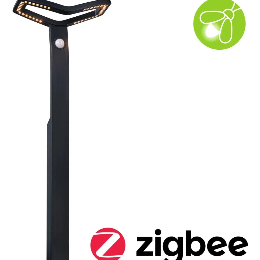 LED-pollarivalaisin Alara Smart Home Zigbee 3.0 665mm hämäräohjattu liiketunnistin IR 3000 - 2200K 10W 450lm antrasiitti*Paulmann