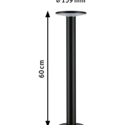 Clearance LED-pollarivalaisin Plug & Shine Plate, Smart Home Zigbee 3.0, IP44, RGBW+, 5W, antrasiitti Älyvalaisimet Ulos