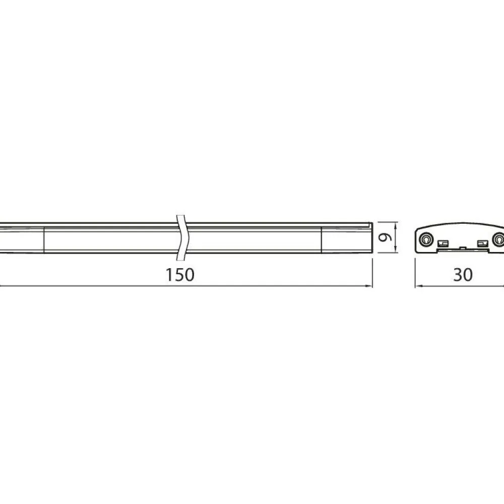 LED-profiili Linear 150 IP21 2.5W/830 3000 K*Airam Hot