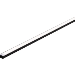 Online LED-profiili diffuusorilla Base White, musta/valkoinen, eri kokoja Led-Listat