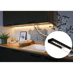 Online LED-profiili diffuusorilla Base White, musta/valkoinen, eri kokoja Led-Listat