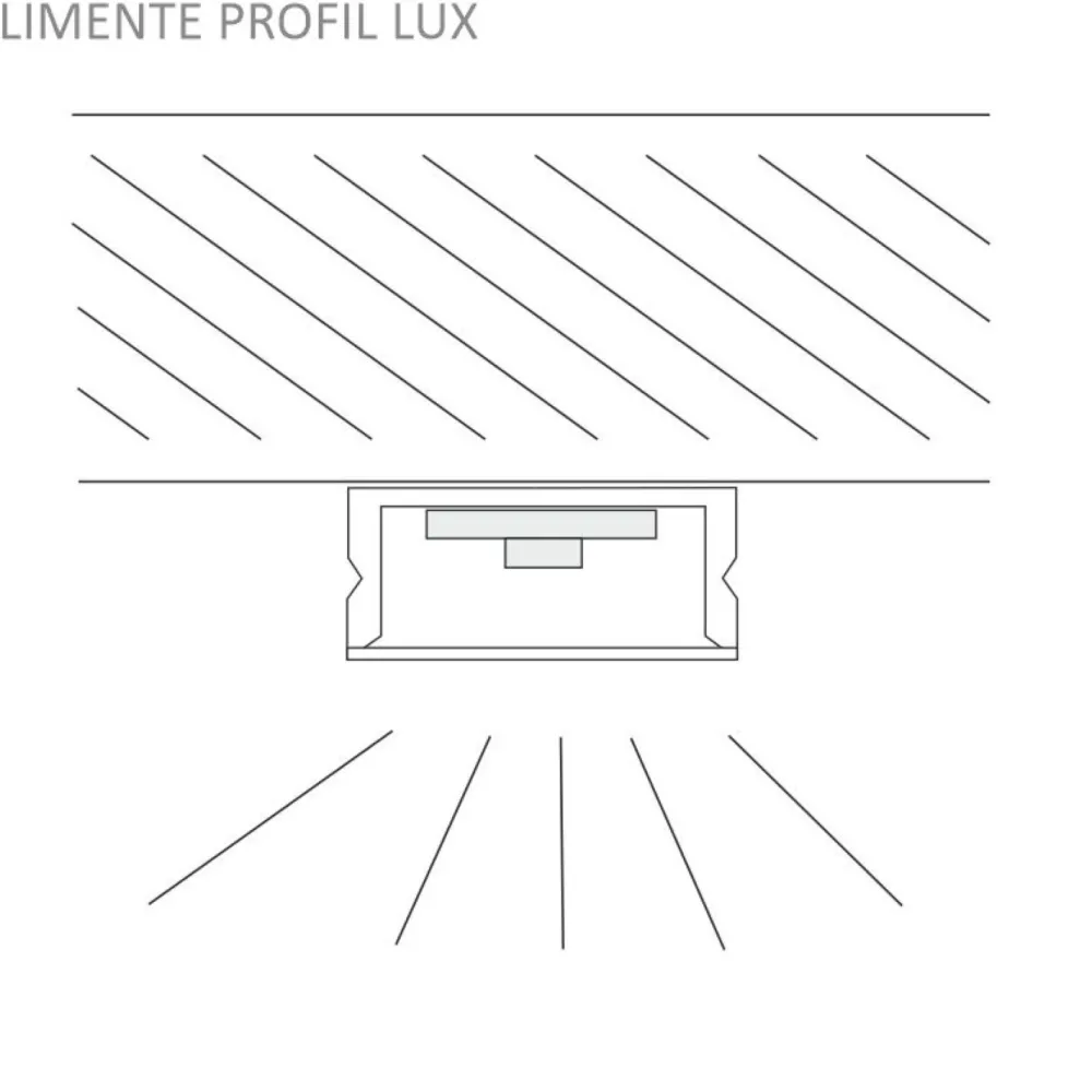 LED-profiili 57, 24V 9W IP44, 17x570x9mm, alulook*Limente Online