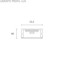 New LED-profiili 117, 24V 11W IP44, 17x1170x9mm, alulook Led-Listat