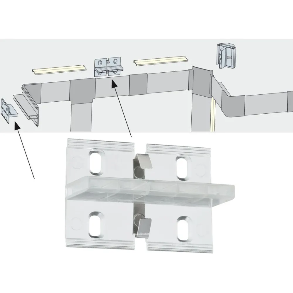 LED-profiili Duo, anodisoitu alumiini, eri kokoja*Paulmann Clearance