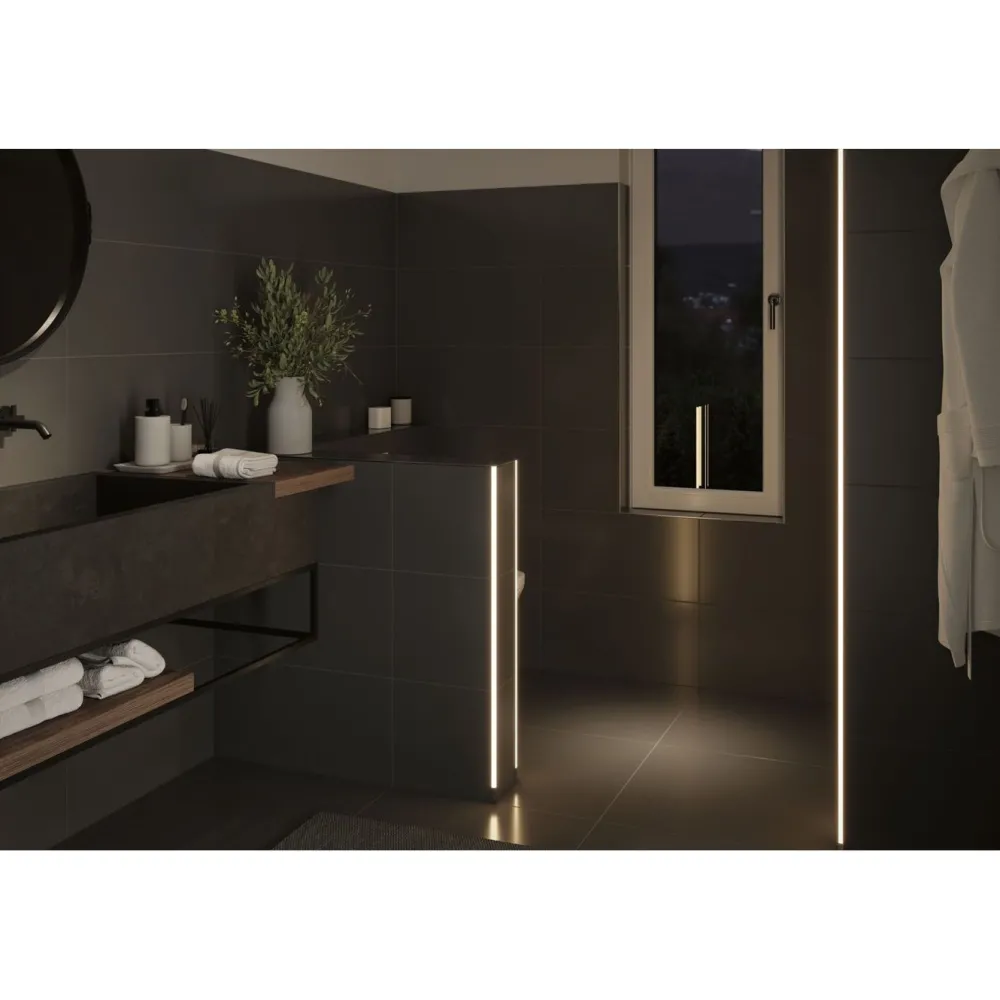 New LED-profiili LumiTiles Frame, anodisoitu alumiini, eri kokoja Led-Listat