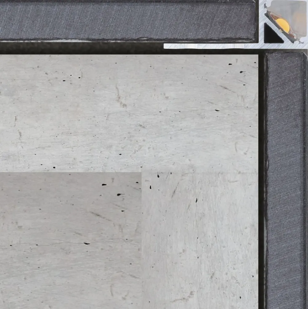 New LED-profiili LumiTiles Frame, anodisoitu alumiini, eri kokoja Led-Listat