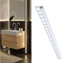 New LED-profiili LumiTiles Frame, anodisoitu alumiini, eri kokoja Led-Listat