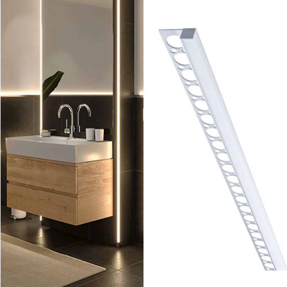 New LED-profiili LumiTiles Frame, anodisoitu alumiini, eri kokoja Led-Listat