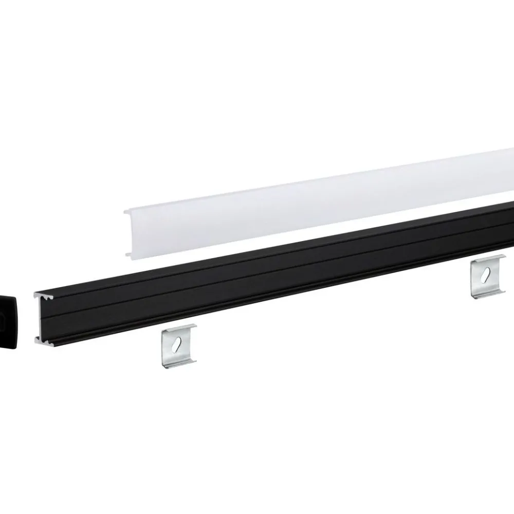 LED-profiili Square, musta/valkoinen, eri kokoja*Paulmann Online
