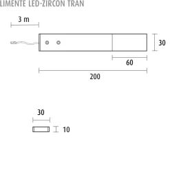 New LED-profiilisetti LED-Zircon Tran 5 kpl 4.9 W alulook Led-Listat|Keittiövalaisimet