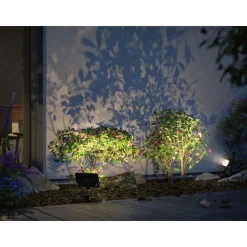 LED-puutarhaspotti Plug & Shine Fluter, IP65, 3000K, 6,8W, musta*Paulmann Best