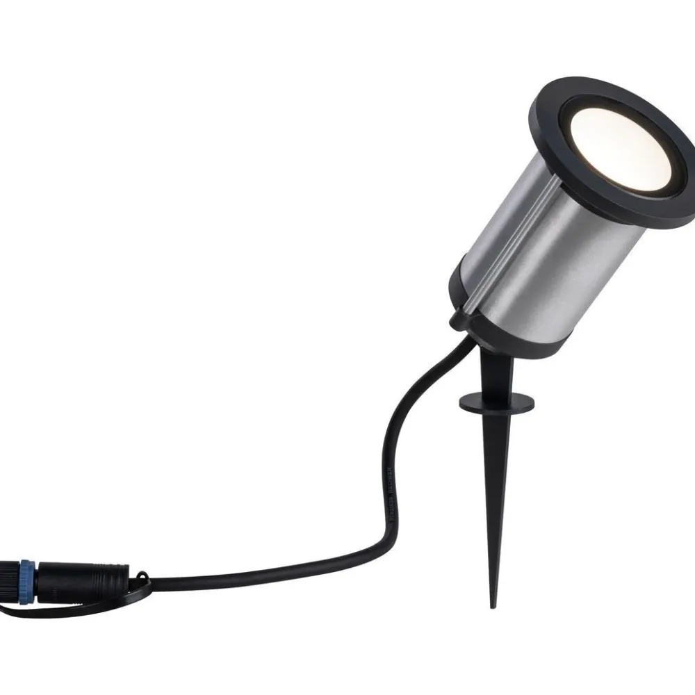 LED-puutarhaspotti Plug & Shine Classic, IP65, 3000K, antrasiitti*Paulmann New