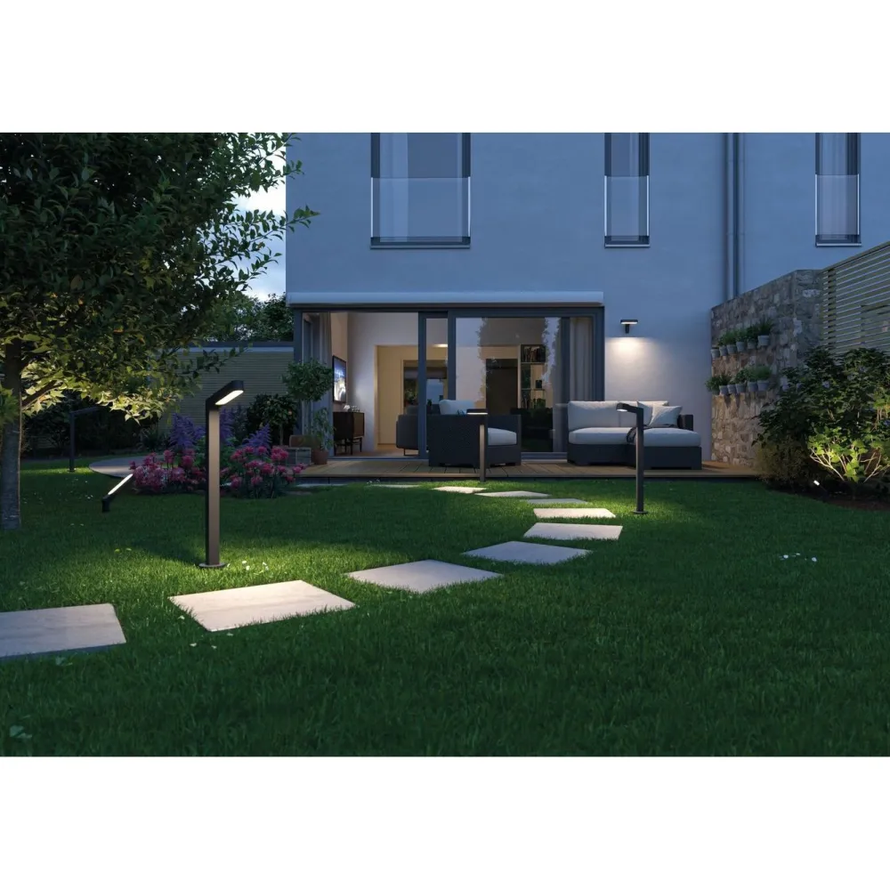 LED-puutarhaspotti Plug & Shine Ito, IP65, 3000K, vaakasuuntainen säätö, antrasiitti*Paulmann Discount