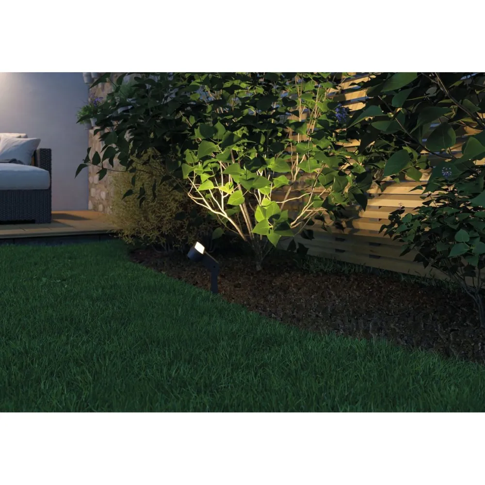 LED-puutarhaspotti Plug & Shine Ito, IP65, 3000K, vaakasuuntainen säätö, antrasiitti*Paulmann Discount