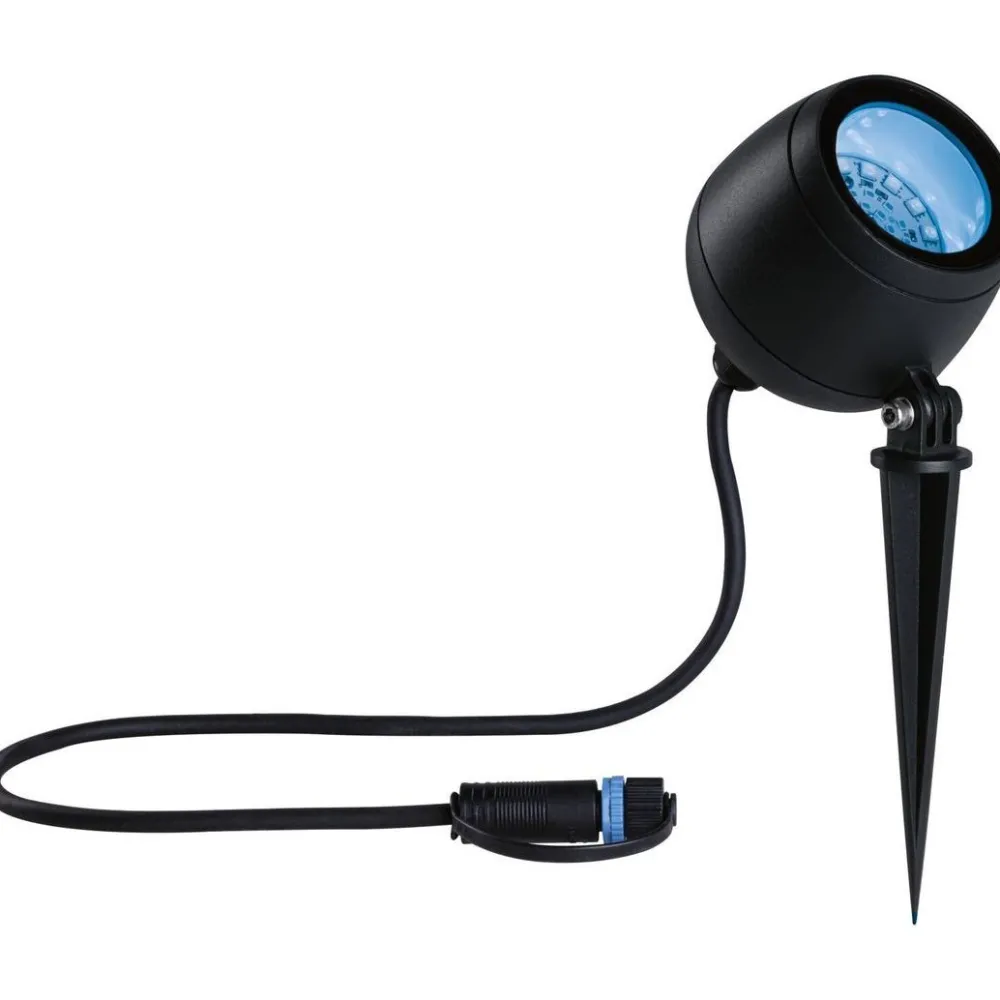 LED-puutarhaspotti Plug & Shine Kikolo, Smart Home Zigbee 3.0, IP65, RGBW+, antrasiitti*Paulmann Hot