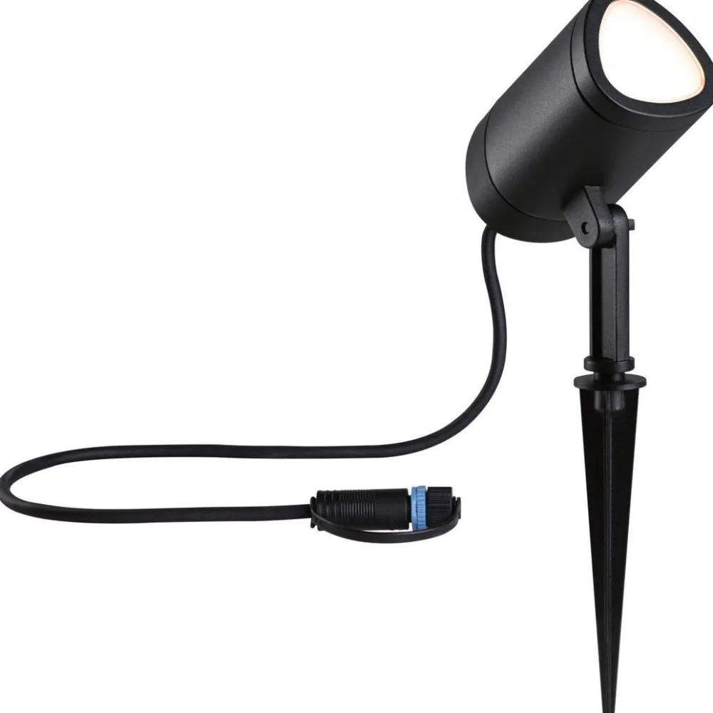 LED-puutarhaspotti Plug & Shine Shira, Smart Home Zigbee 3.0, IP65, RGBW+, antrasiitti*Paulmann Best