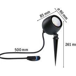 Discount LED-puutarhaspotti Plug & Shine Kikolo, Smart Home Zigbee 3.0, IP65, säädettävä värilämpötila, antrasiitti Älyvalaisimet Ulos
