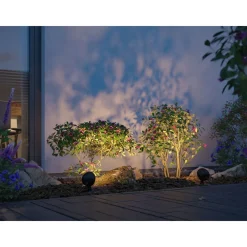 Discount LED-puutarhaspotti Plug & Shine Kikolo, Smart Home Zigbee 3.0, IP65, säädettävä värilämpötila, antrasiitti Älyvalaisimet Ulos