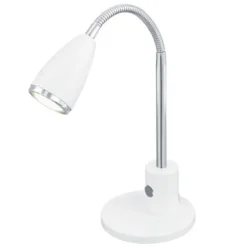 Sale LED-pöytävalaisin Fox 320 mm valkoinen/kromi Pöytävalaisimet