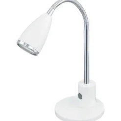 Sale LED-pöytävalaisin Fox 320 mm valkoinen/kromi Pöytävalaisimet