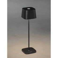 LED-pöytävalaisin Capri ladattava musta*Konstsmide Discount