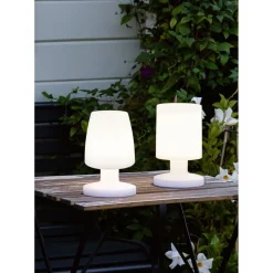Best LED-pöytävalaisin Lora Ø 130x205 mm valkoinen Pöytävalaisimet