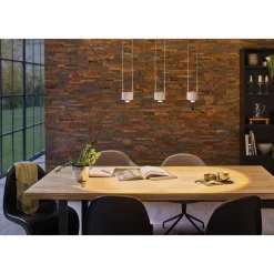 Outlet LED-riippuvalaisin Aldan, 2700K, himmennettävä, musta/harjattu alumiini Ikkunavalaisimet