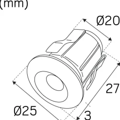 LED-saunavalaisin Heatspot G2 2700K teräs*Hide-a-lite Online