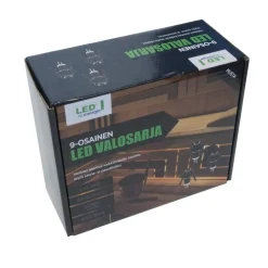 LED-saunavalosarja 9x0,25W IP54/20 3500K musta*LED Energie Sale
