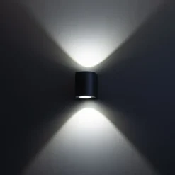 Outlet LED-seinävalaisin Diva, 2x5W, Eri valonvärejä, 105x105x90mm, musta Led-Ulkovalot