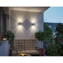 LED-seinävalaisin Tharin, 120x104mm, IP44, 3000K, 2x3.7W*Paulmann