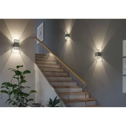 LED-seinävalaisin Tharin, 120x104mm, IP44, 3000K, 2x3.7W*Paulmann