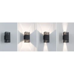 LED-seinävalaisin Tharin, 120x104mm, IP44, 3000K, 2x3.7W*Paulmann