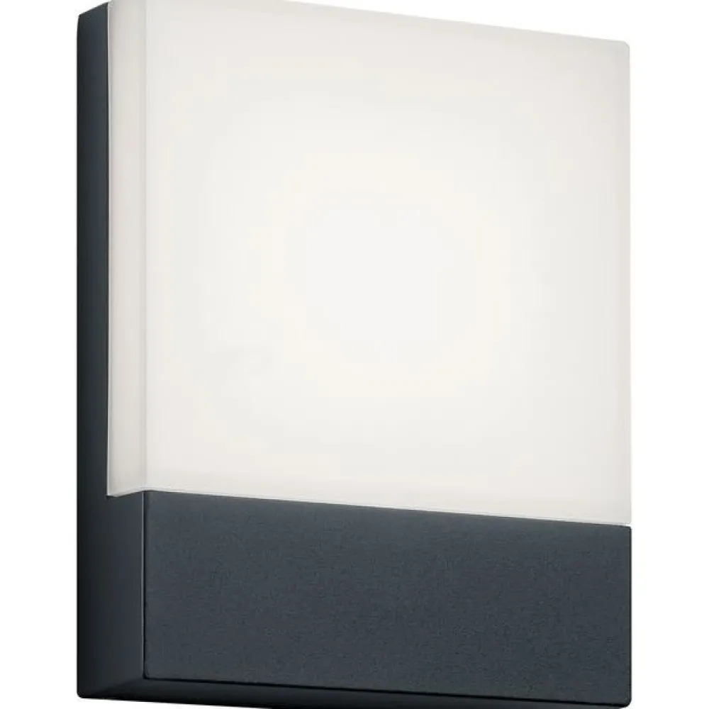 Best LED-seinävalaisin Pecos 200x160 mm antrasiitti Led-Ulkovalot