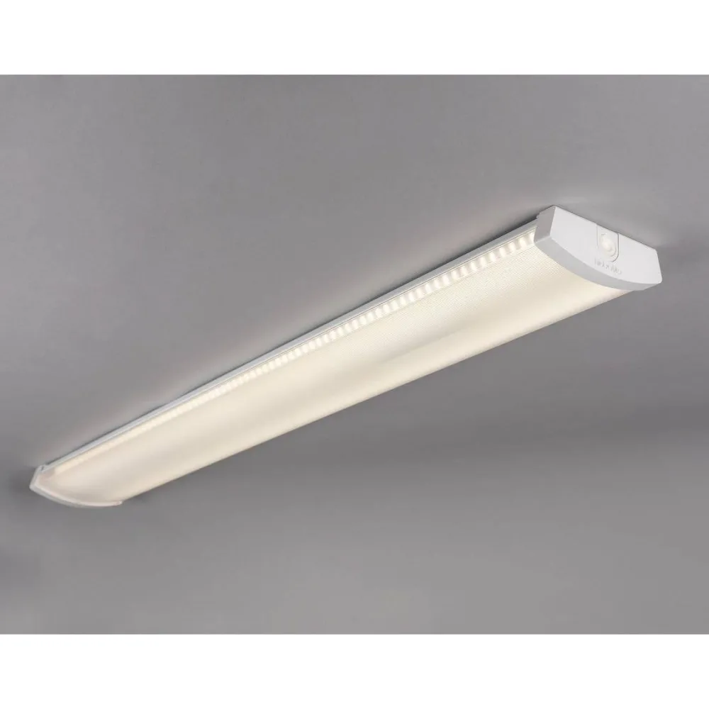 LED-teollisuusvalaisin Liteline Basic 1200 S tunnistimella 4000K IP44 valkoinen*Hide-a-lite Online