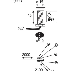 Outlet LED-Terassivalaisin Plug & Shine MicroPenPro 3000K rst Terassivalot|Terassivalot Ja Maavalot
