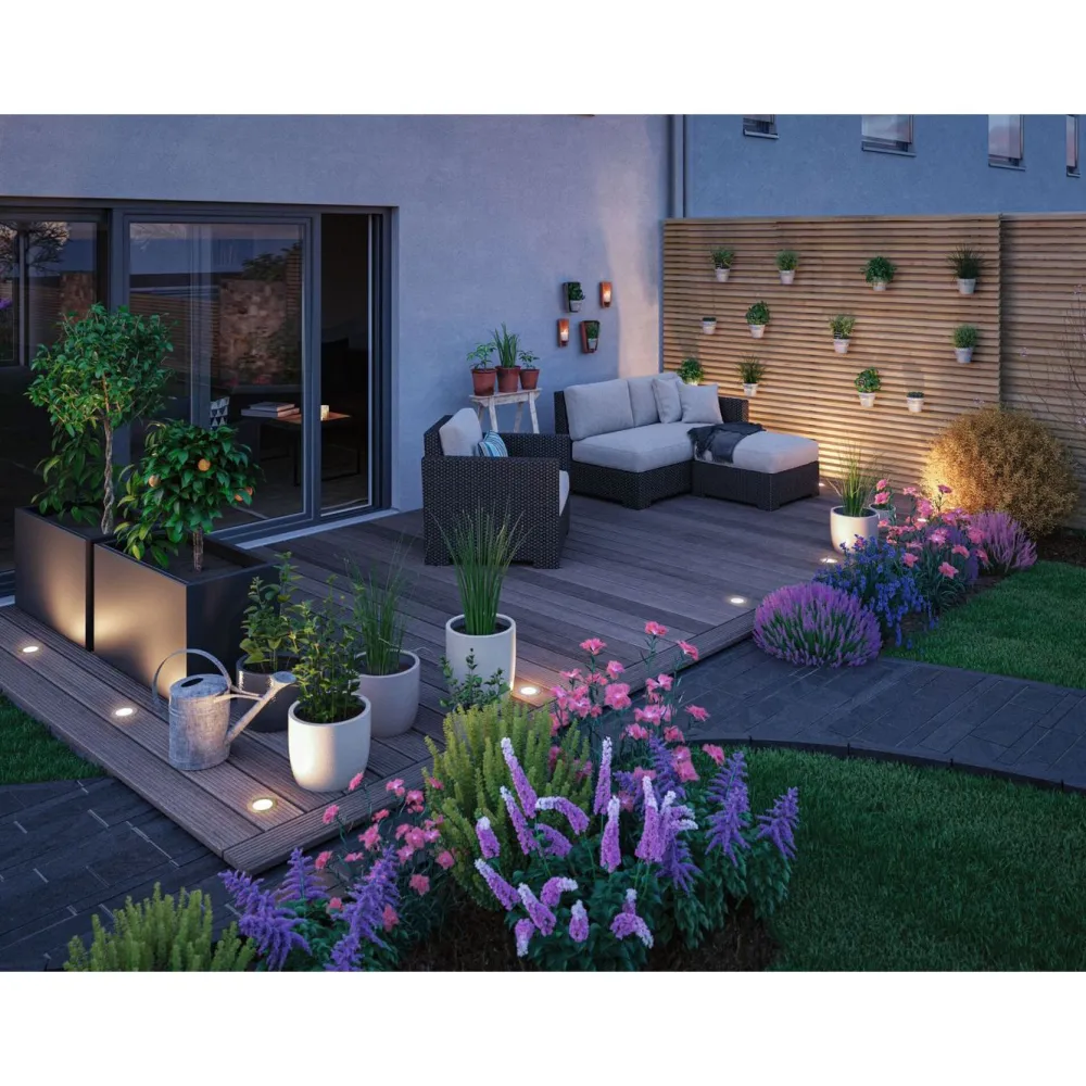 LED-terassivalaisin Plug & Shine, Smart Home Zigbee 3.0, IP65, säädettävä värilämpötila, musta*Paulmann Discount