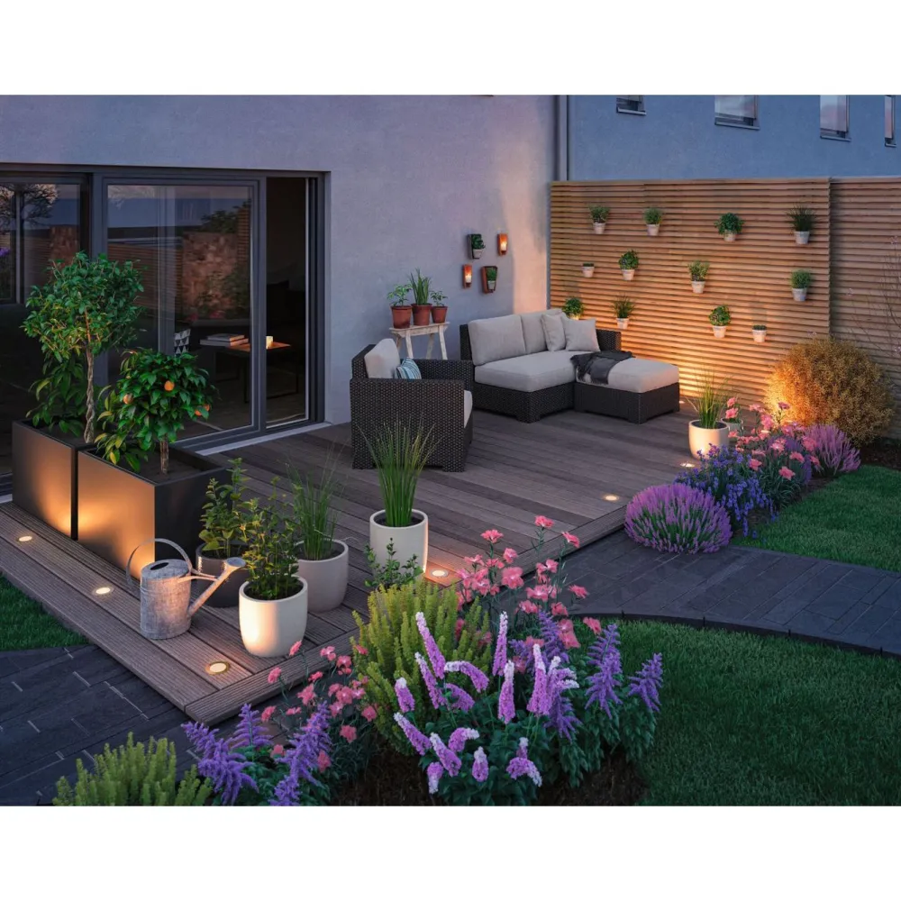 LED-terassivalaisin Plug & Shine, Smart Home Zigbee 3.0, IP65, säädettävä värilämpötila, musta*Paulmann Discount