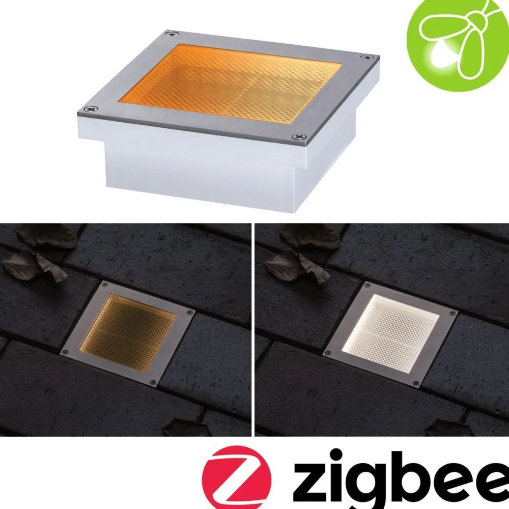 New LED-terassivalaisin Brick, Smart Home Zigbee 3.0, IP67, 10x10cm, säädettävä värilämpötila, rst Älyvalaisimet Ulos