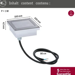 New LED-terassivalaisin Brick, Smart Home Zigbee 3.0, IP67, 10x10cm, säädettävä värilämpötila, rst Älyvalaisimet Ulos